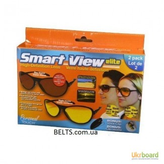 Купить.Набор Smart View Elite - водительские антибликовые очки (2 пары для дня и ночи)