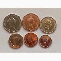 О-ва Святой Елены набор монет 6 шт. UNC!!! отличные