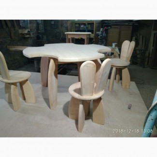 Комплект детской мебели «Зайчик» деревянный