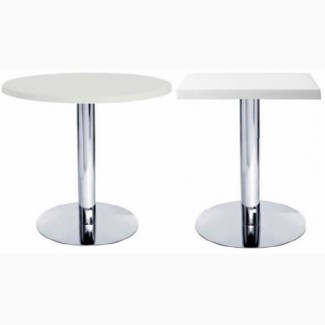 Стол для кафе квадратный стол Таити круглый стол Таити размер 60см высота 73см белый