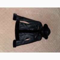 Шикарная кожаная куртка Мех Норки