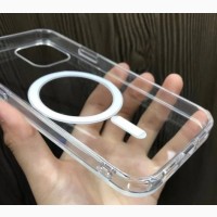 Чехол Clear Case для iPhone 12 Pro Max/Айфон/Magsafe из прозрачного силикона