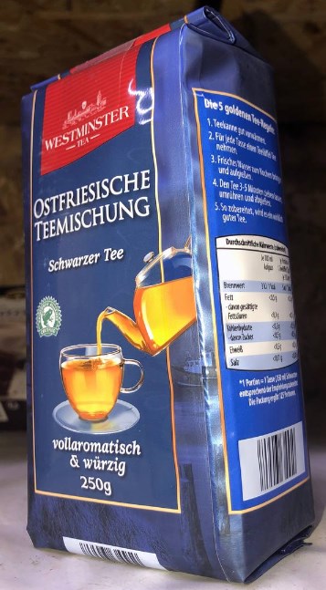 Фото 2. Чай черный листовой Westminster 250g Классический Германия Чай чорний Ostfriesische