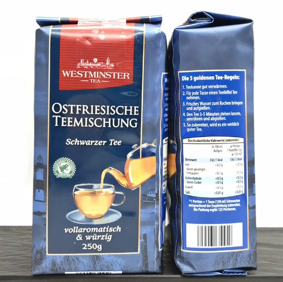 Фото 8. Чай черный листовой Westminster 250g Классический Германия Чай чорний Ostfriesische
