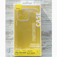 Чехол Baseus Simple Clear Silicon FullCamera iPhone 14 14 Plus 14 Pro 14 Pro Max