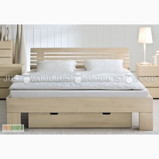 Деревянная двуспальная кровать Вайт