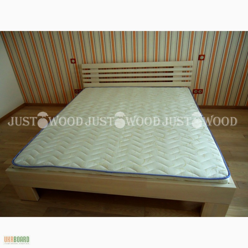 Фото 3. Деревянная двуспальная кровать Вайт