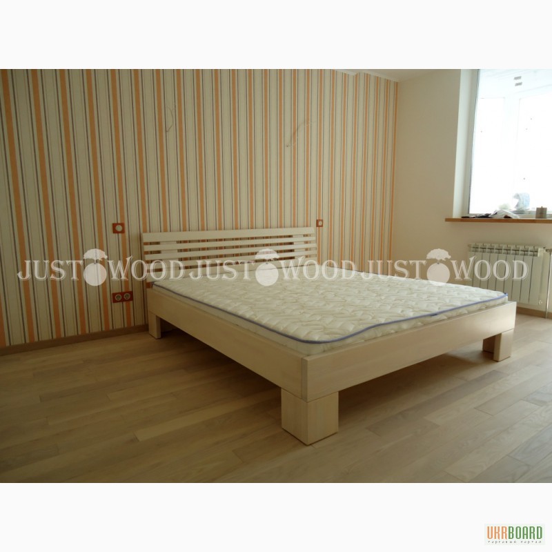 Фото 4. Деревянная двуспальная кровать Вайт