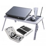 Розкладний столик підставка для ноутбука з охолодженням E-Table (Е-Тейбл)
