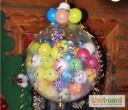 Фото 2. Шар Сюрприз, Большой шар внутри 100-200 маленьких шаров Киев (Оболонь)