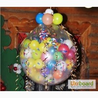 Шар Сюрприз, Большой шар внутри 100-200 маленьких шаров Киев (Оболонь)