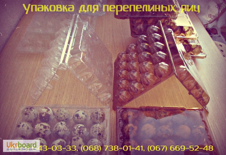 Фото 3. Профессиональная, качественная упаковка для перепелиных яиц в Украине
