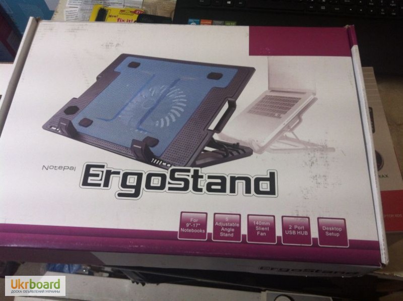 Фото 3. Цена.Бесшумная подставка для ноутбука ErgoStand (Cooler Pad)