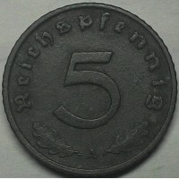 Германия 5 пфеннигов 1941 A год