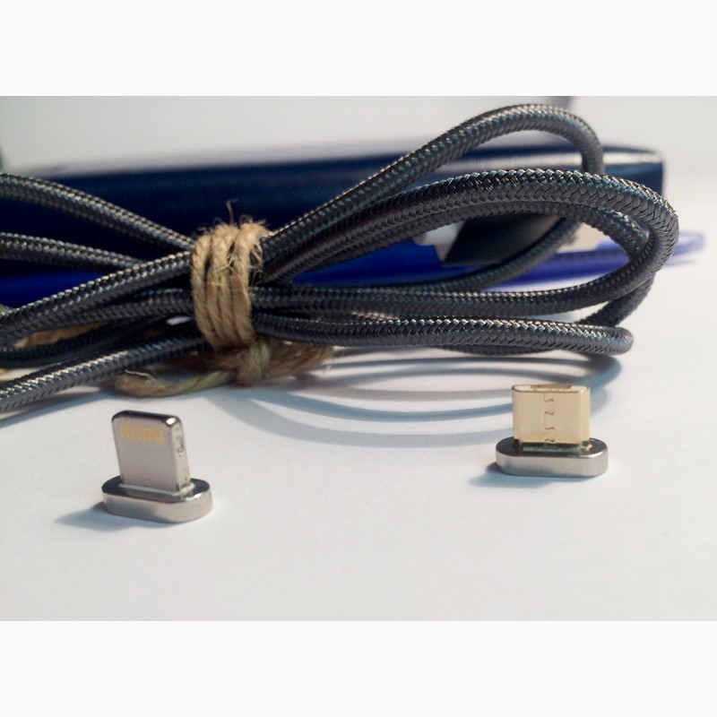 Фото 3. Сверхпрочный магнитный кабель для iPhone, iPad и Android (Lightning, Micro USB)