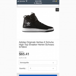 Adidas original veritas-x schuhe high-top sneker herren schwarz