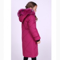Зимнее тёплое пальто Катарина для девочек 6-10 лет в шести цветах, опт и розница