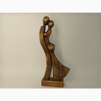 Скульптура жінки з чоловіком 24 см, Статуетки дерев#039;яні, оригінальний подарунок, подарунки