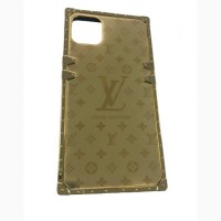 Зеркальный Чехол Louis Vuitton для iPhone 13 Айфон 13 квадратный с логотипом LV луи витон
