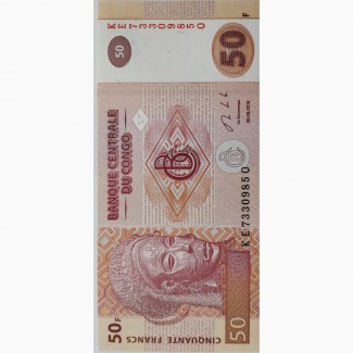 Конго 50 франков 2013 год UNC!!! ОТЛИЧНАЯ