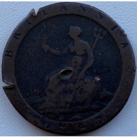 Англия 1 пенни 1797 год ф322
