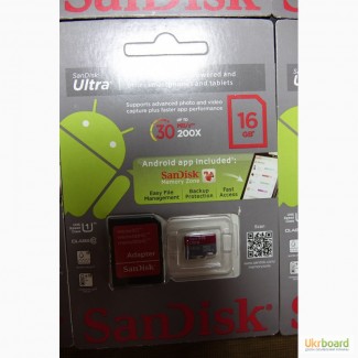 Карты памяти SanDisk Ultra 4, 16, 32, 64Gb class 10