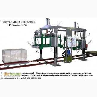 Продается резательный комплекс для резки газобетонапенобетона Николаев