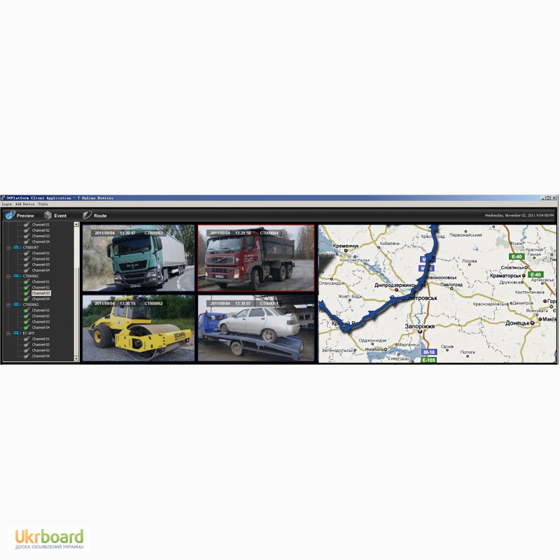 Фото 2. Видео наблюдения для грузового транспорта и специальной техники