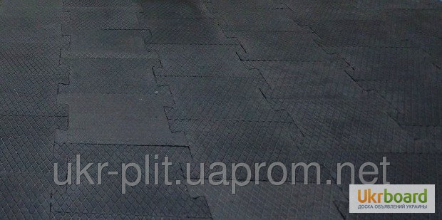 Фото 2. Резиновый коврик для тренажерных залов