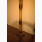 Бамбуковый напольный торшер светильник