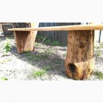 Скамейка из дерева ручной работы