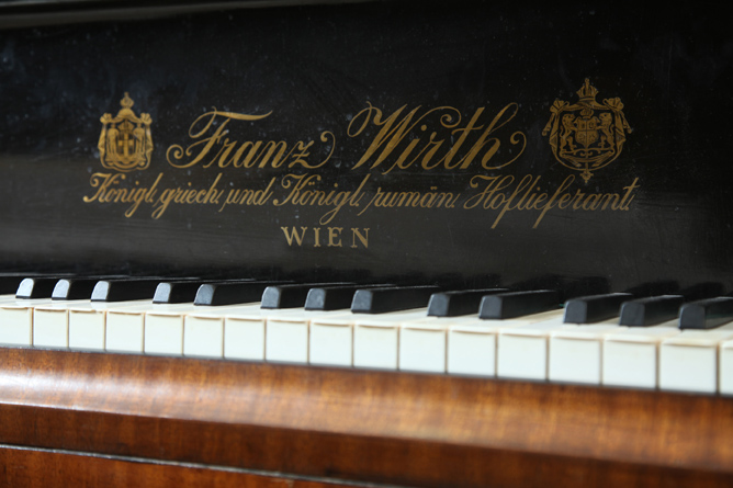 Антикварный кабинетный рояль Franz Wirth, Вена, 19 в. Цена договорная