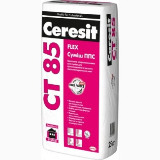 Ceresit CT 85 смесь для приклеивания пенополистирольных плит 25кг