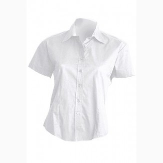 Рубашка женская белая с коротким рукавом для официанта