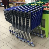 Тележка для супермаркета пластиковая Испания 100л