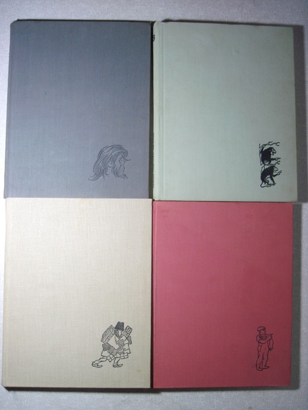 Фото 2. Херлуф Бидструп Рисунки в 4 томах комплект 1968 Карикатуры Зарисовки Комиксы