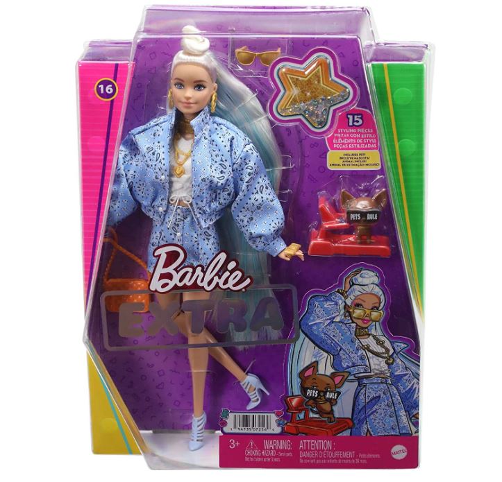 Кукла Барби с питомцем Barbie Extra 16 HHN08