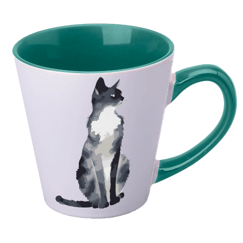 Фото 11. Яскраві чашки чашка з принтом Кішка акварельна преміум якість на сувенір на подарунок