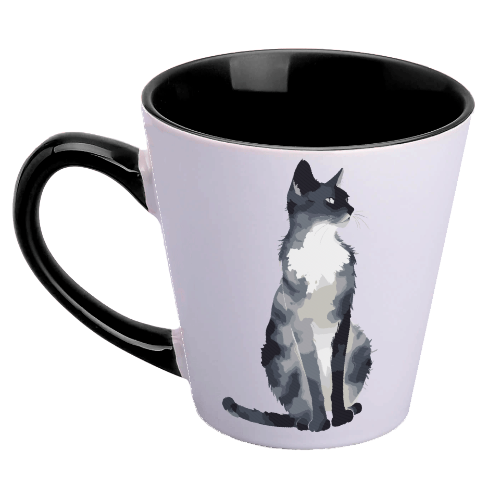 Фото 12. Яскраві чашки чашка з принтом Кішка акварельна преміум якість на сувенір на подарунок