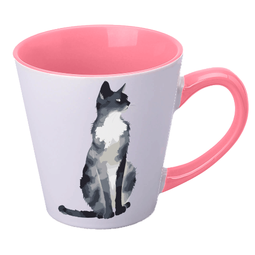 Фото 9. Яскраві чашки чашка з принтом Кішка акварельна преміум якість на сувенір на подарунок