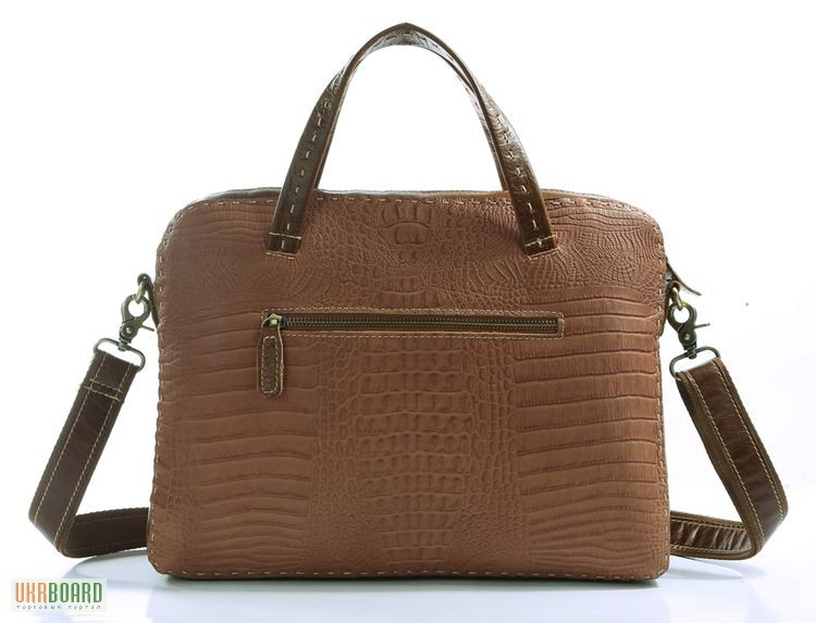 Фото 3. Продается модная женская деловая кожаная сумка с тиснением под рептилию