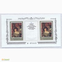 Почтовые марки. СССР. 1983 Блок 071413 и 5 марок Коллекция произведений немецкой живописи