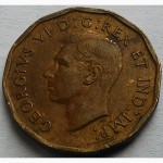 Канада 5 центов 1942 г. латунь, бобер!!! состояние!!! редкая разновидность