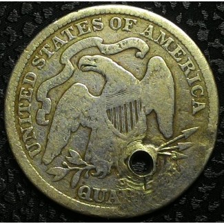 США 25 центов 1877 год СЕРЕБРО!!! ОРИГИНАЛ