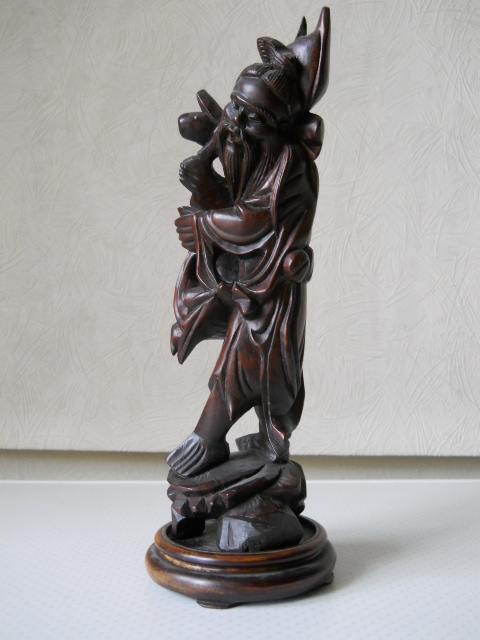 Фото 9. Китайская старинная деревянная статуэтка из ценного дерева Rose Tree
