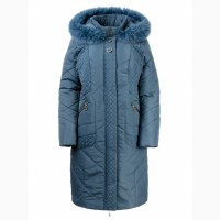 Зимнее тёплое пальто Лидия с натуральной опушкой, размеры 50-58, цвета разные