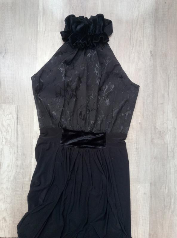 Фото 4. Сукня вечірня.Вечернее нарядное черное платье макси длинное размер xs