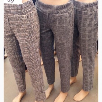 Модные женские брюки клетка, размеры 42-56 опт и розница