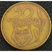 Руанда 50 франков 1977 год СОСТОЯНИЕ