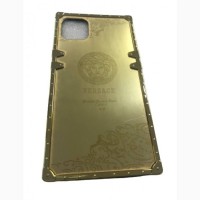Зеркальный Чехол Versace для iPhone 12/ 12 Pro Айфон 12/ 12 про брендовый квадратный